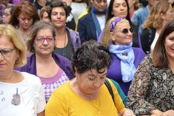 Telde protesta en silencio contra la violencia machista (Foto TA y Francisco Javier Santana)
